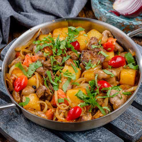 Жаркое по-домашнему с курицей